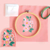 Antiquaria Diy Kit: Roses Embroidery Patch Kit - product contents shown spread out on table