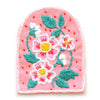 Antiquaria Diy Kit: Roses Embroidery Patch Kit - finished embroidered product shown