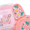 Antiquaria Diy Kit: Roses Embroidery Patch Kit - product packaging shown next to finished product