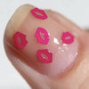 Close up of Tenoverten Nail Polish - Bisou (13.3 ml) on nail