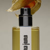 Hima Jomo Autumn In Lhoka Eau de Parfum - close up of product with leaf on top