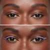 Kosas Soulgazer Eyeliner - Mesmerize - before and after product usage shown on model