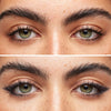 Kosas Soulgazer Eyeliner - Orbit - before and after product usage shown on model