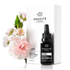 Odacite Youthful Purity Serum - A Spring In Tokyo - product shown next to packaging and flowers