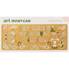 Another Studio Art Nouveau Design Stencil - product shown inside packaging