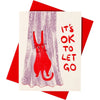 It's Ok To Let Go Risograph Greeting Card