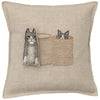 Coral & Tusk Basket Cats Pocket Pillow - product shown with pillow insert on top