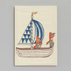 Coral & Tusk Sailboat Card (1 pc)