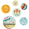 The Regional Assembly of Text Pack of Buttons - Beach (6 pcs)