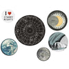 The Regional Assembly of Text Pack of Buttons - Earth & Moon (6 pcs)