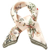 Toile De Jouy Olive Green Square Scarf
