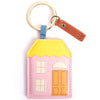 Pink & Yellow House Keyring / Bag Charm