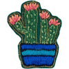 Hand Embroidered Pin - Salmon Cactus