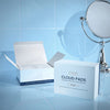 Clean Skin Club Cloud Pads Frictionless Face Pads - product packaging shown on bathroom sink next to mirror