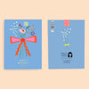 Carolyn Suzuki Goods Mini Bouquet Mother's Day Card - front and back of product shown