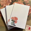 Carpe Diem Papers Peony Le Petit Notepad - three products shown stacked on each other