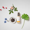 Dr. Hauschka Soothing Day Lotion - product shown next to ingredients