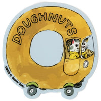Three Potato Four 3P4 X Richard Scarry Doughnut Car Sticker (1 pc)