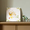 StoryTiles Small Tile - Welcome Lovely Baby (1 pc) - product shown on pale green background. 