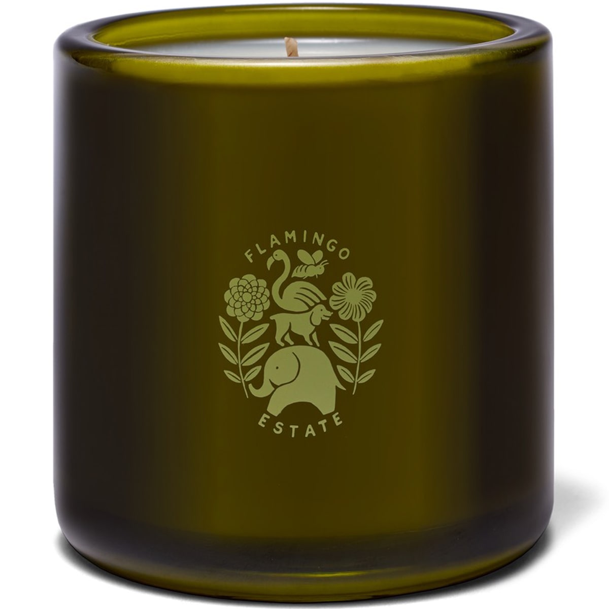 Flamingo Estate Organics Limited Edition Prinsesstarta Candle (226 g) - Product show from back. 