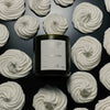 Flamingo Estate Organics Limited Edition Prinsesstarta Candle (226 g) - product shown next to whip cream. 