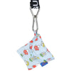 Baggu Puffy Earbuds Case - Garden Miffy - product shown hanging from key chain