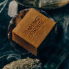 Flamingo Estate Organics Manuka Honey Soap Brick - product shown on dish