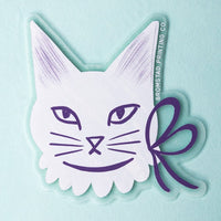 Bromstad Printing Co. Ribbon Cat Sticker (1 pc)