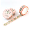 Julianna Swaney Floral Diamonds Green Washi Tape - three products shown together