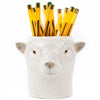 Quail Ceramics Southdown Pencil pot - product shown with pens inside it