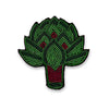 Hand Embroidered Artichoke Pin