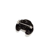 Macon & Lesquoy Hand Embroidered French Croissant Pin - backside of product shown