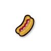 Hand Embroidered Hot Dog Pin