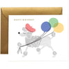 French Poodle Birthday Card