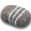 Striped Lavender Sage Brown Felted Soap