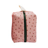 Ecke Cerezas Pink Vanity Case - Small (1 pc) - product shown top down. 