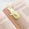Octaevo Bookmark Sirena - Gold - product shown on book page