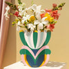 Octaevo Mini Paper Vase Elysia - product shown with flower inside it