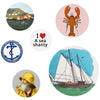 The Regional Assembly of Text Pack Of Buttons - The Maritimes (6 pcs)