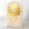 The Little Press Sunflower Greeting Card - product shown on fabric