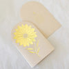 The Little Press Sunflower Greeting Card - front and back of product shown