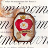 Maris Mirum Small Locket - Cor Cordium - product shown on decorative paper
