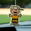 Three Potato Four 3P4 X Peanuts Air Freshener - Charlie Brown - product shown hanging inside car