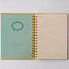Good Juju Ink Cat Library Spiral Notebook - product shown opened