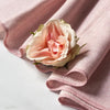 Kontex Moku Organic Towel - Rose - product shown with a rose