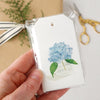 Emily Lex Studio Hydrangea Gift Tags - model shown holding product