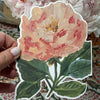 Carpe Diem Papers Pink Peony Fancy Die Cut Card - model shown holding product