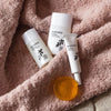 Ruhaku Skincare Trial & Travel Set - products shown on top of pink towel