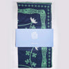 Winona Irene Lucky Jade Fish Cotton Bandana - product shown folded inside packaging