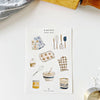 Emily Lex Studio Baking Sticker Sheet - product sheet shown next to baking tools